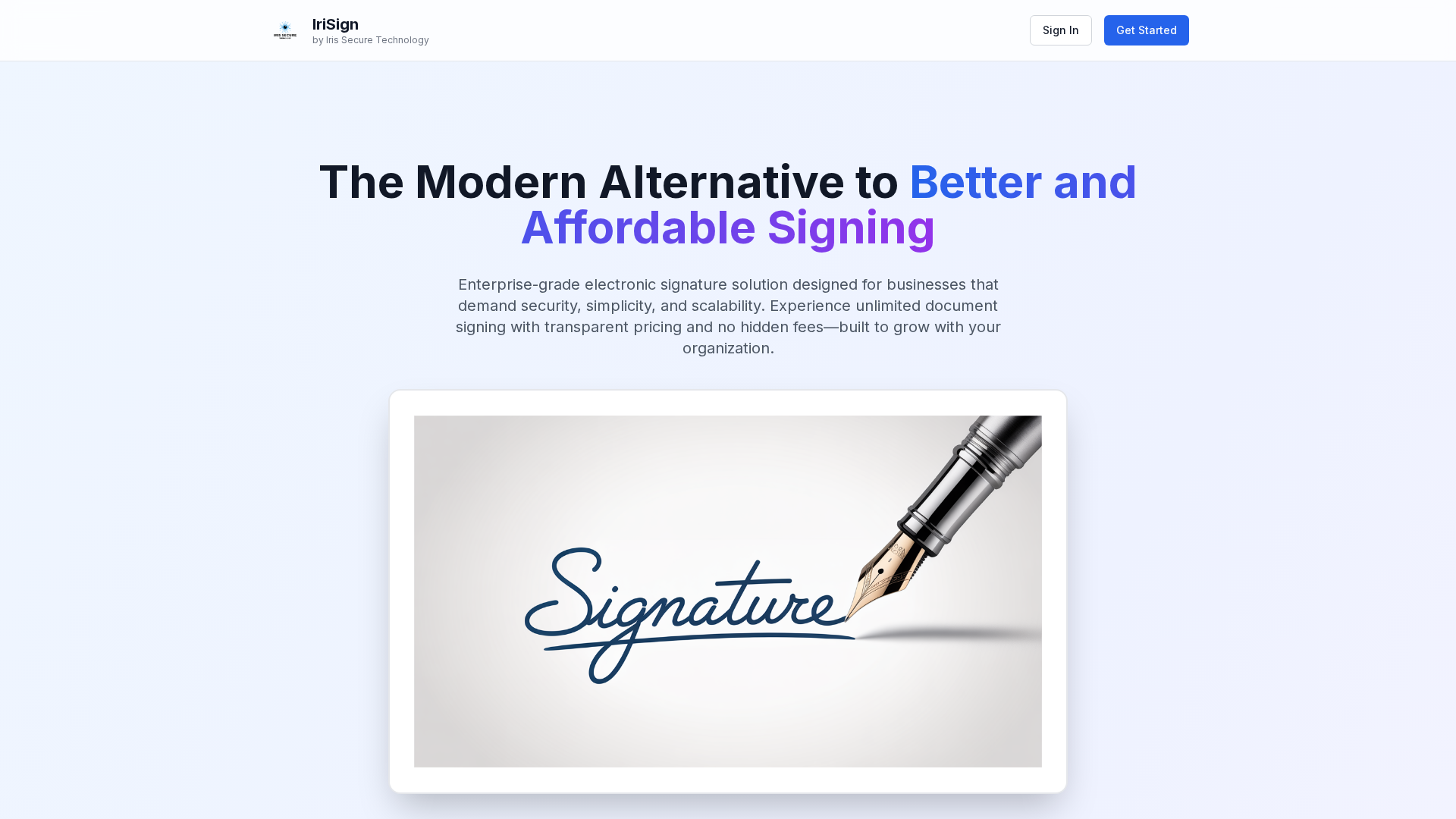 IriSign - Enterprise E-Signature Solution